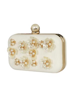 white metal box clutch - 14903583 - Standard Image - 4