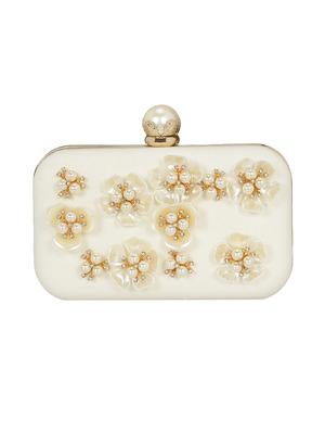 white metal box clutch - 14903583 - Standard Image - 5