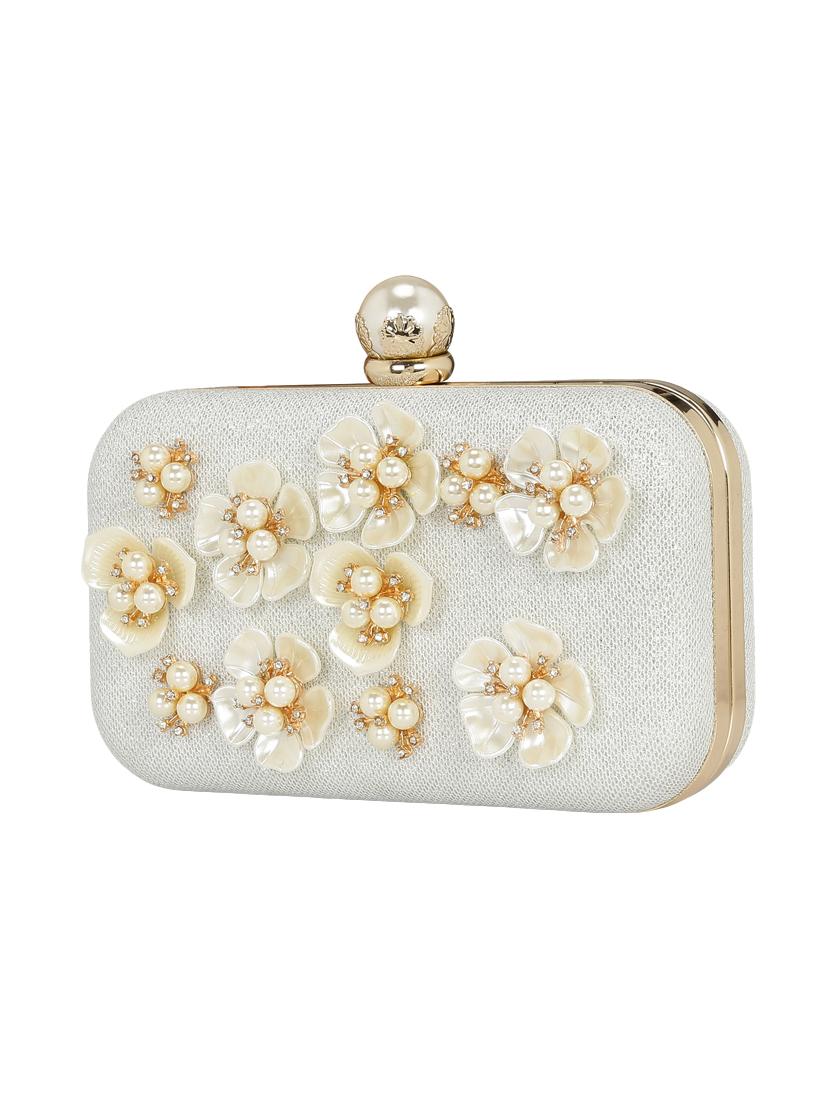 silver metal box clutch - 14903584 - Zoom Image - 4