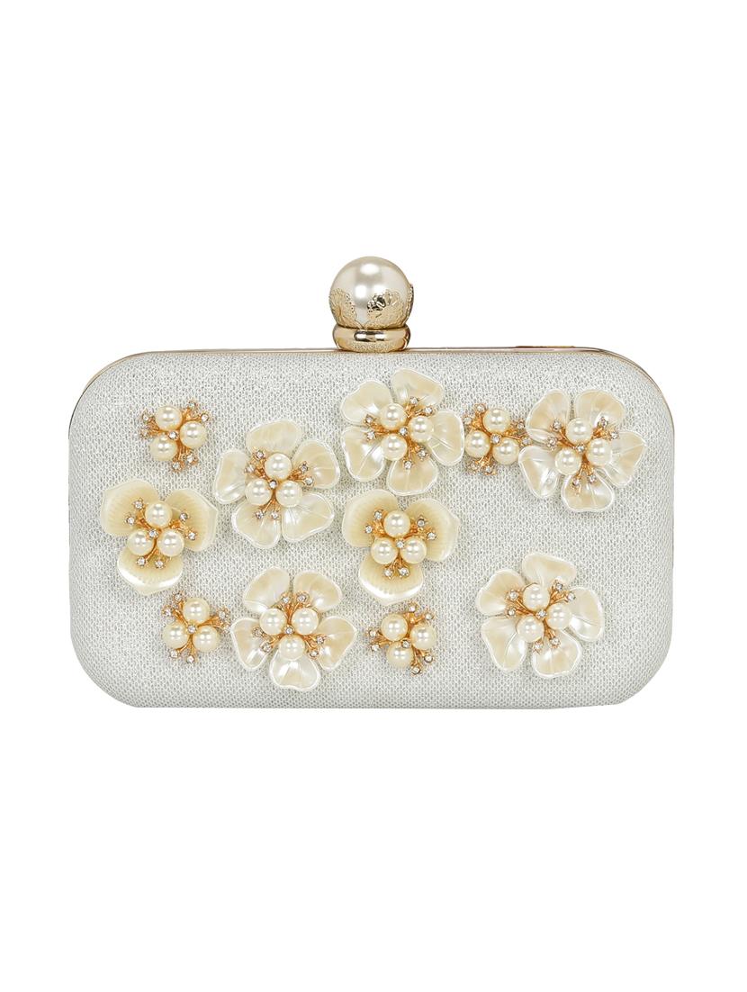 silver metal box clutch - 14903584 - Zoom Image - 5