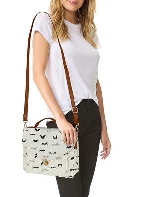 white canvas regular sling bag - 14903585 - Standard Image - 5