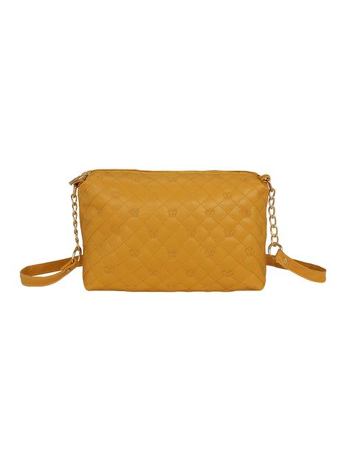 brown leatherette regular sling bag - 14903590 - Standard Image - 1