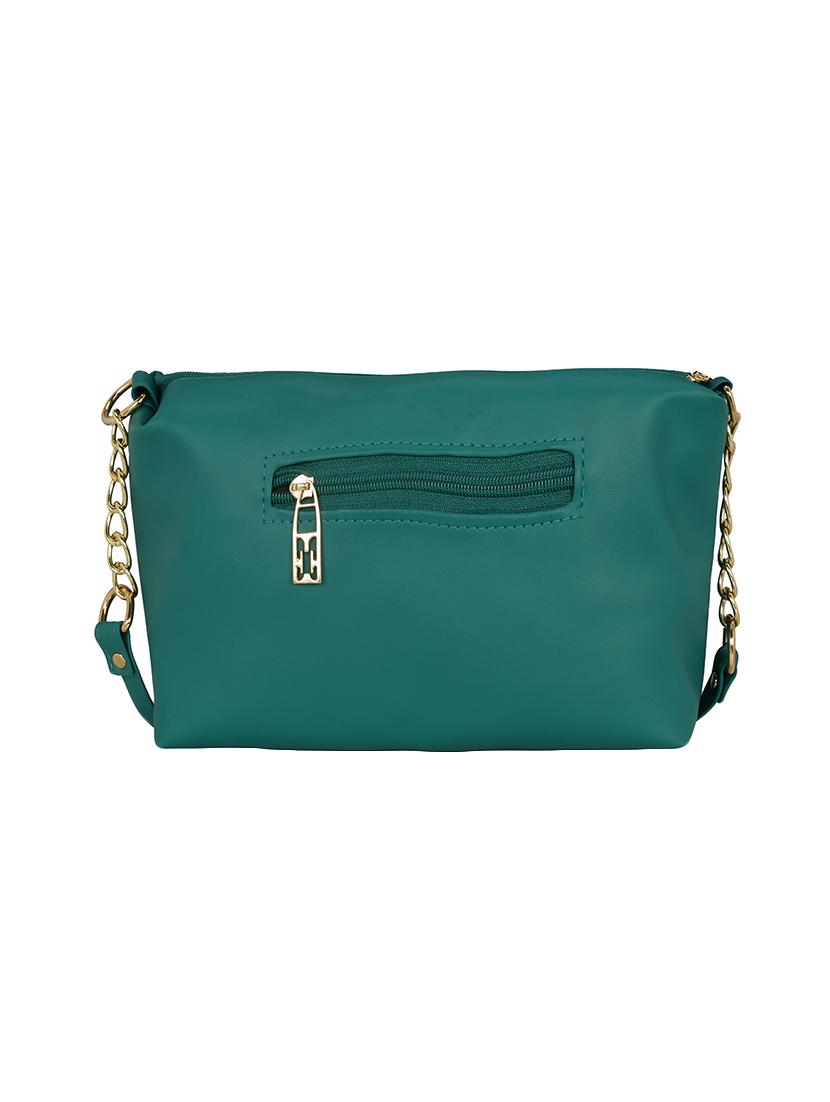 green leatherette regular sling bag - 14903593 - Zoom Image - 2