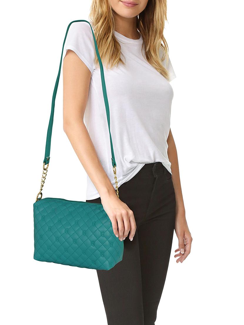 green leatherette regular sling bag - 14903593 - Zoom Image - 5