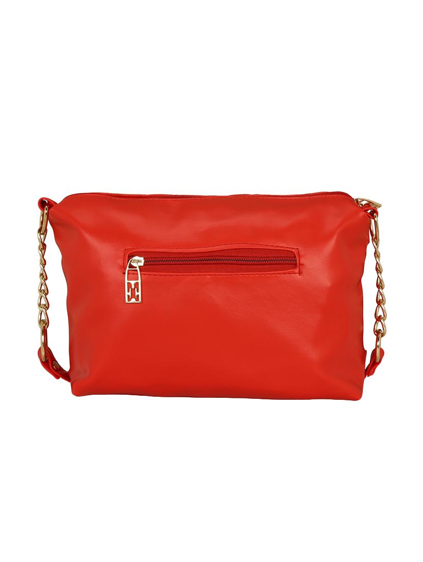 red leatherette regular sling bag - 14903595 - Zoom Image - 2