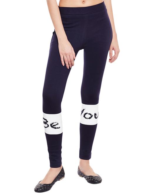 navy blue cotton jeggings - 14904099 - Very Small Image - 1
