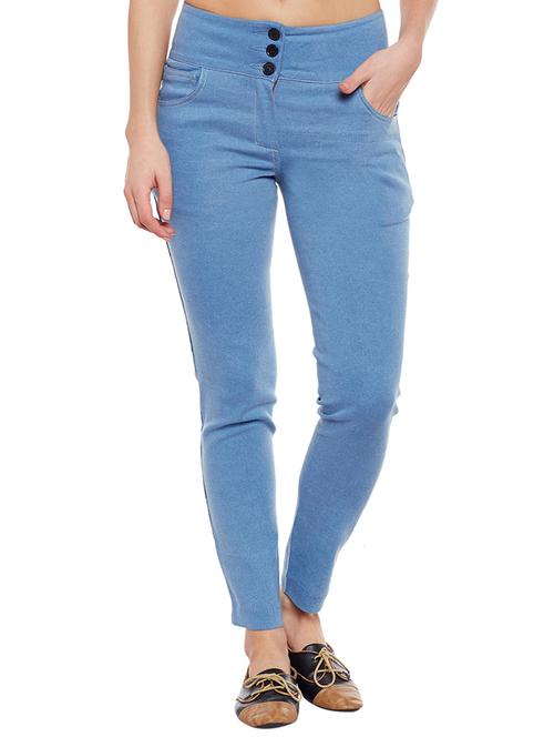 blue solid denim jeans - 14904289 - Very Small Image - 1
