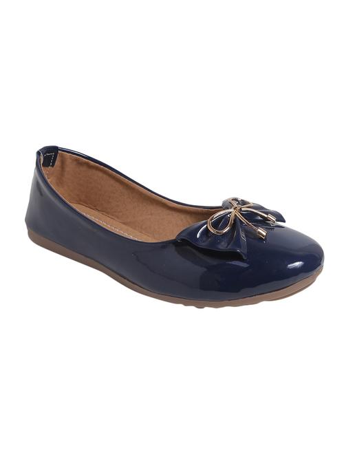 blue patent slip on ballerina - 14904922 - Standard Image - 1