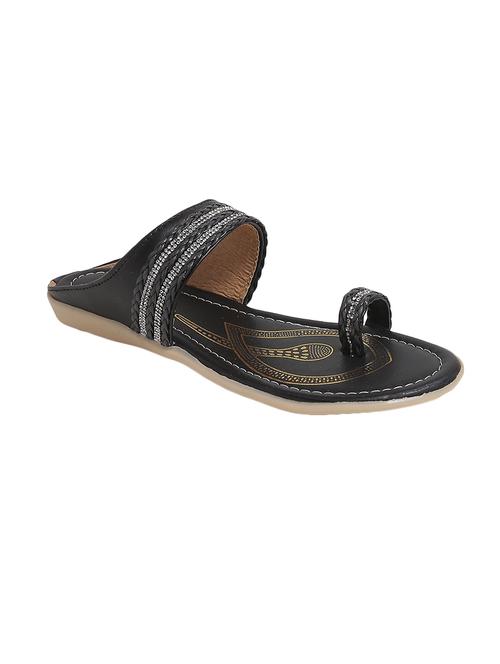 black one toe sandal - 14904927 - Very Small Image - 1
