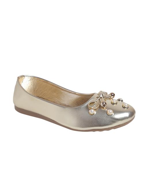 gold patent slip on ballerina - 14904977 - Standard Image - 1
