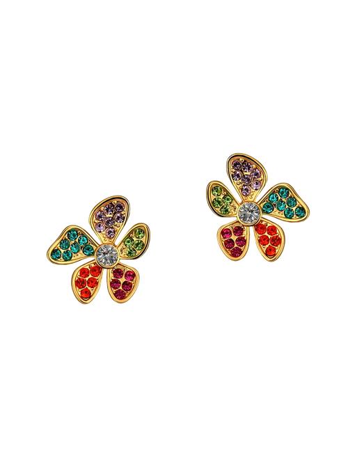multi colored metal studs earrings - 14904989 - Very Small Image - 1