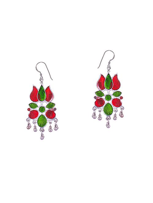 multi colored metal drop earrings - 14905024 - Standard Image - 1