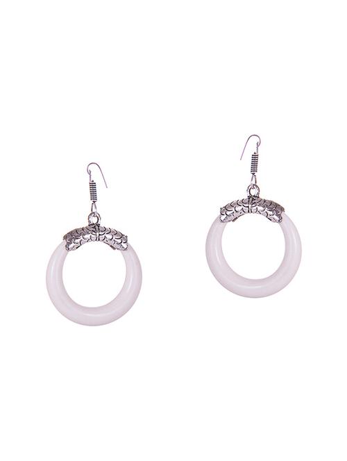 silver metal hoop earrings - 14905039 - Standard Image - 1