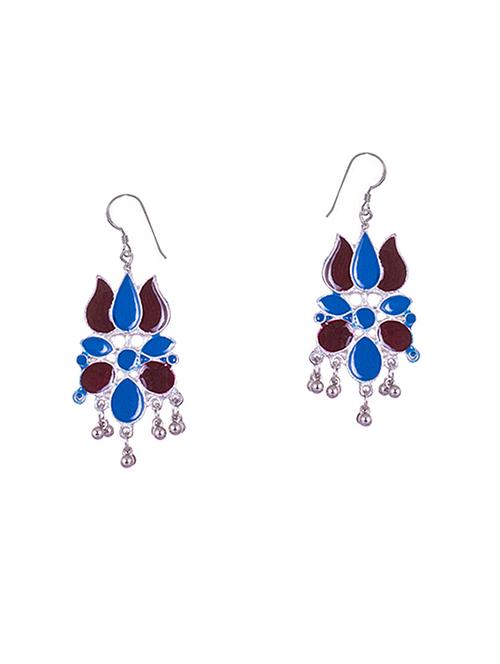 multi colored metal drop earrings - 14905070 - Standard Image - 1