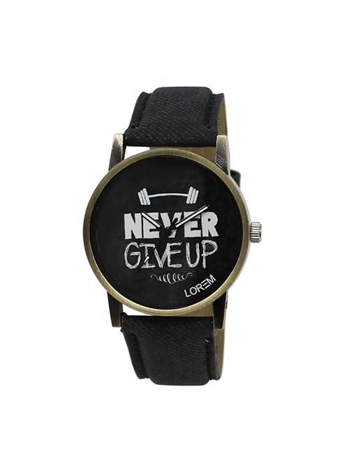 Lorem Analog Designer Black Dial Men's Watch - 14905119 - Standard Image - 1