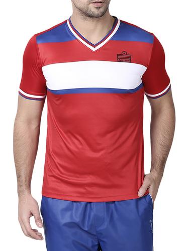 red polyester t-shirt - 14905387 - Very Small Image - 1