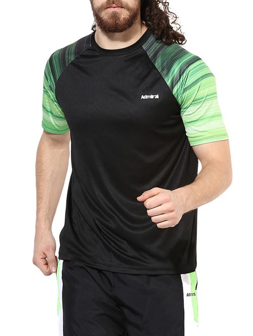 black polyester t-shirt - 14905425 - Very Small Image - 1
