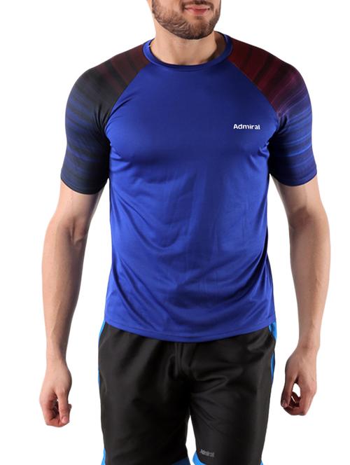 blue polyester t-shirt - 14905426 - Very Small Image - 1