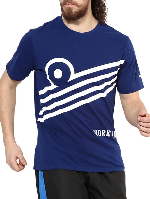 Admiral blue cotton t-shirt - 14905431 - Very Small Image - 1