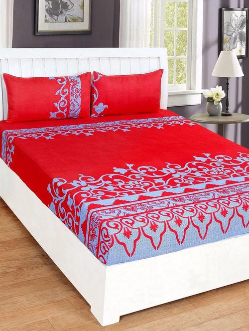 3D Printed Double bedsheet with 2 Pillow Covers - 14905543 - Standard Image - 1