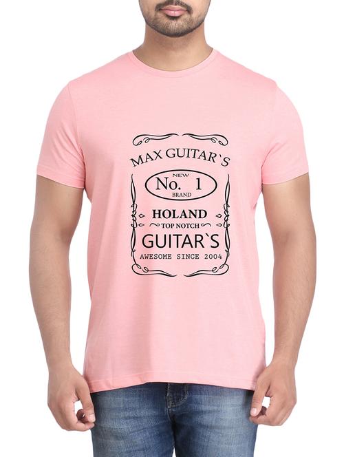 pink cotton chest print tshirt - 14905612 - Standard Image - 1