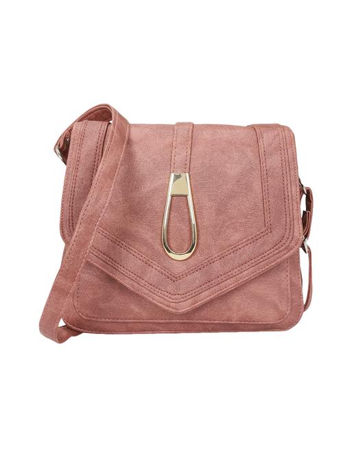 pink leatherette regular sling bag - 14905667 - Standard Image - 1