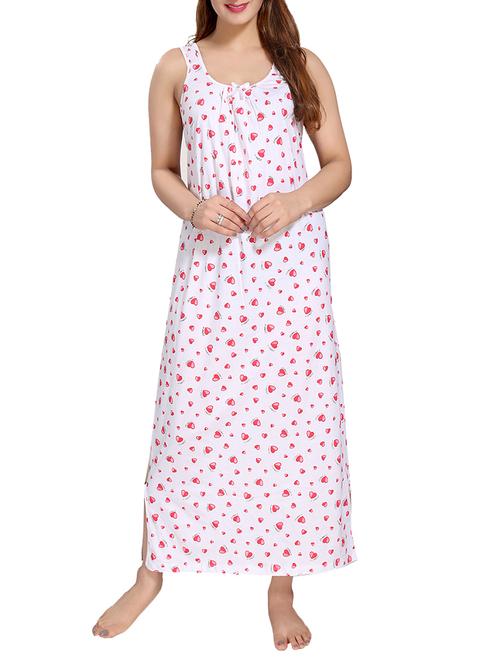 white cotton nightwear gown - 14905856 - Standard Image - 1