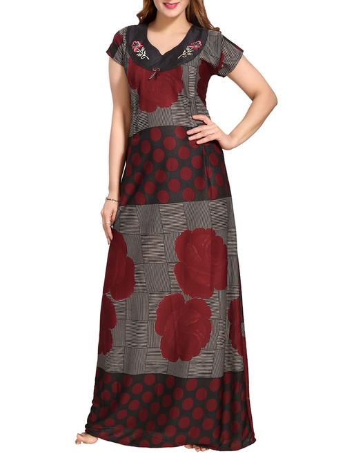 multi colored maternity wear gown - 14905872 - Very Small Image - 1