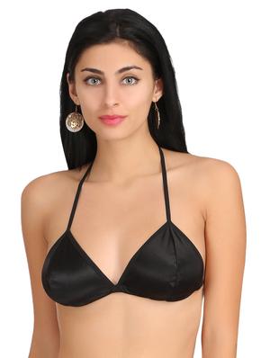 set of 2 halter neck solid bra - 14907040 - Standard Image - 2