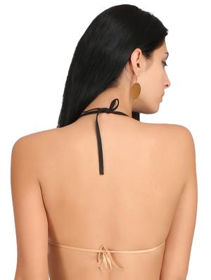 set of 2 halter neck solid bra - 14907040 - Standard Image - 4