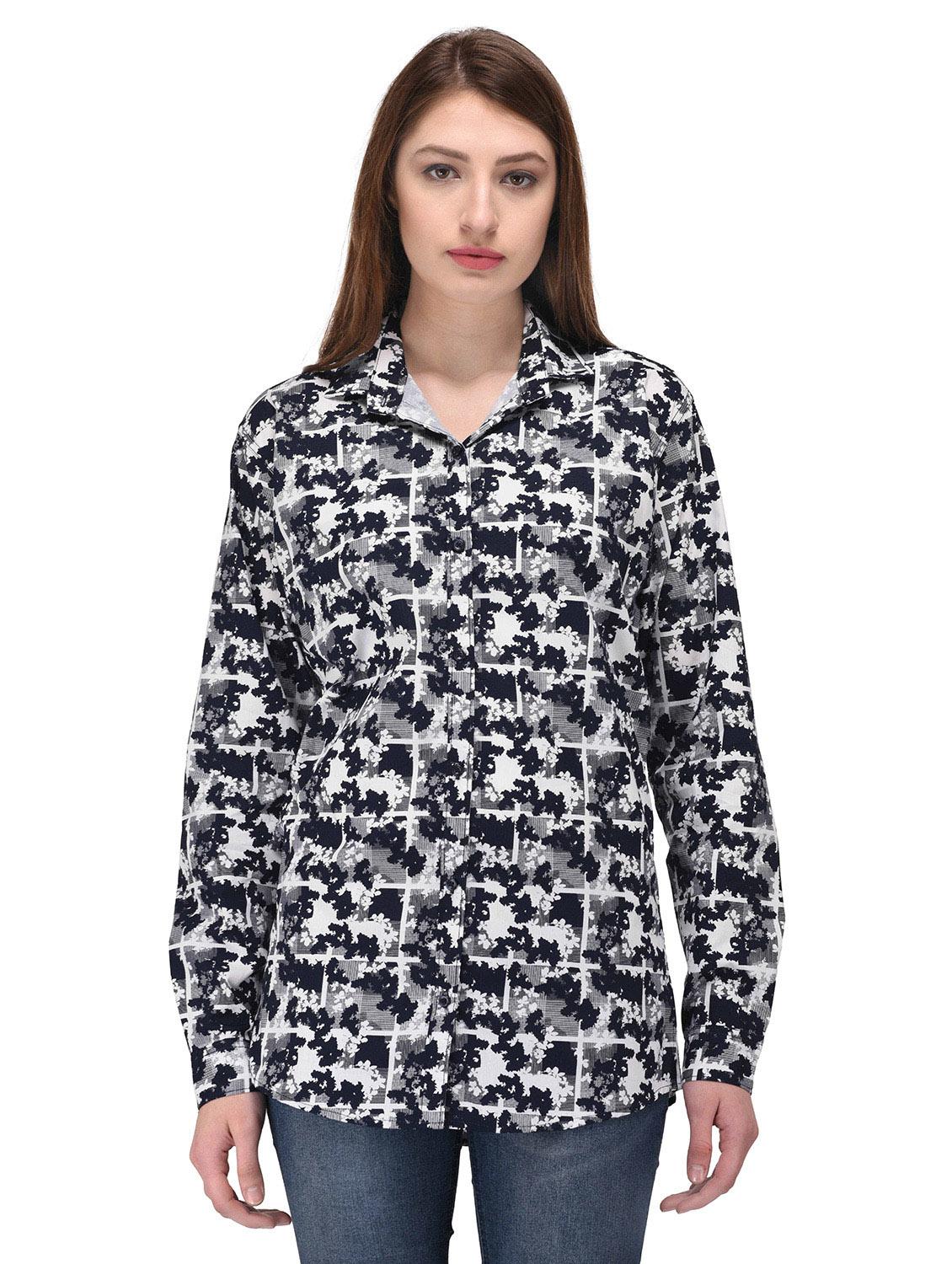 black printed cotton shirt - 14907180 - Zoom Image - 1