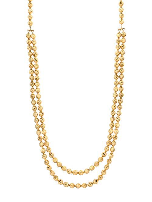 gold metal long necklace - 14907371 - Very Small Image - 1