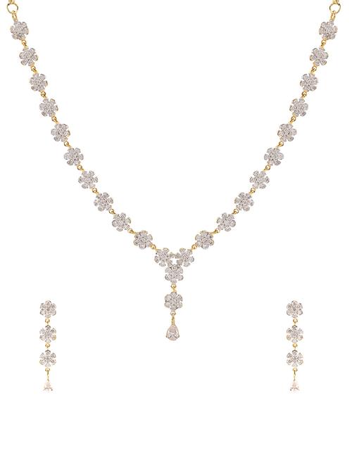 gold brass necklace & earrings - 14907373 - Very Small Image - 1