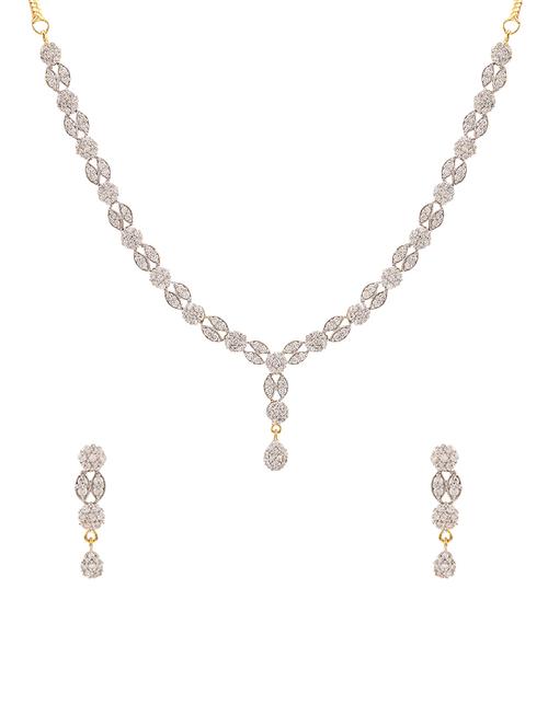 gold brass necklace & earrings - 14907377 - Very Small Image - 1