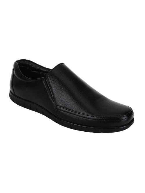 black Leather formal slip on - 14907462 - Very Small Image - 1