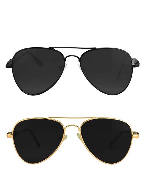 Amour-Propre Multicolor Aviator Sunglass For Unisex (AM_CMB_LP_1045) - 14907595 - Standard Image - 1