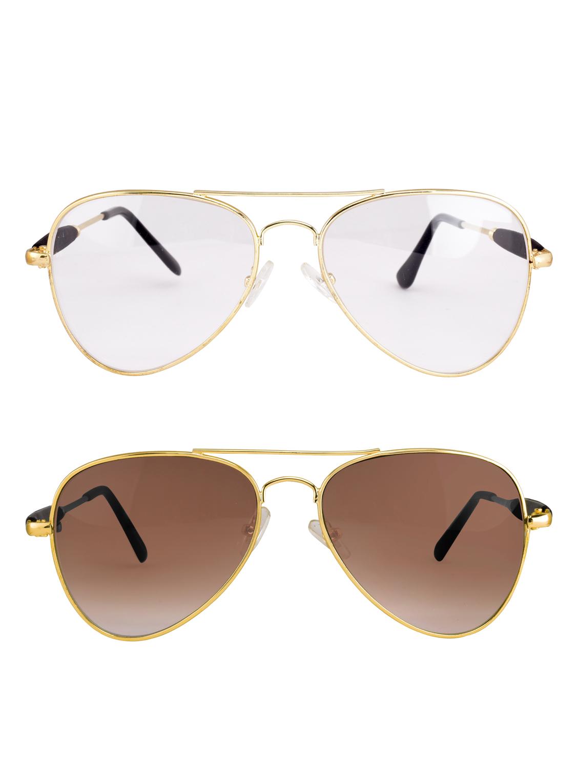 Amour-Propre Multicolor Aviator Sunglass For Unisex (AM_CMB_LP_1055) - 14907605 - Zoom Image - 1