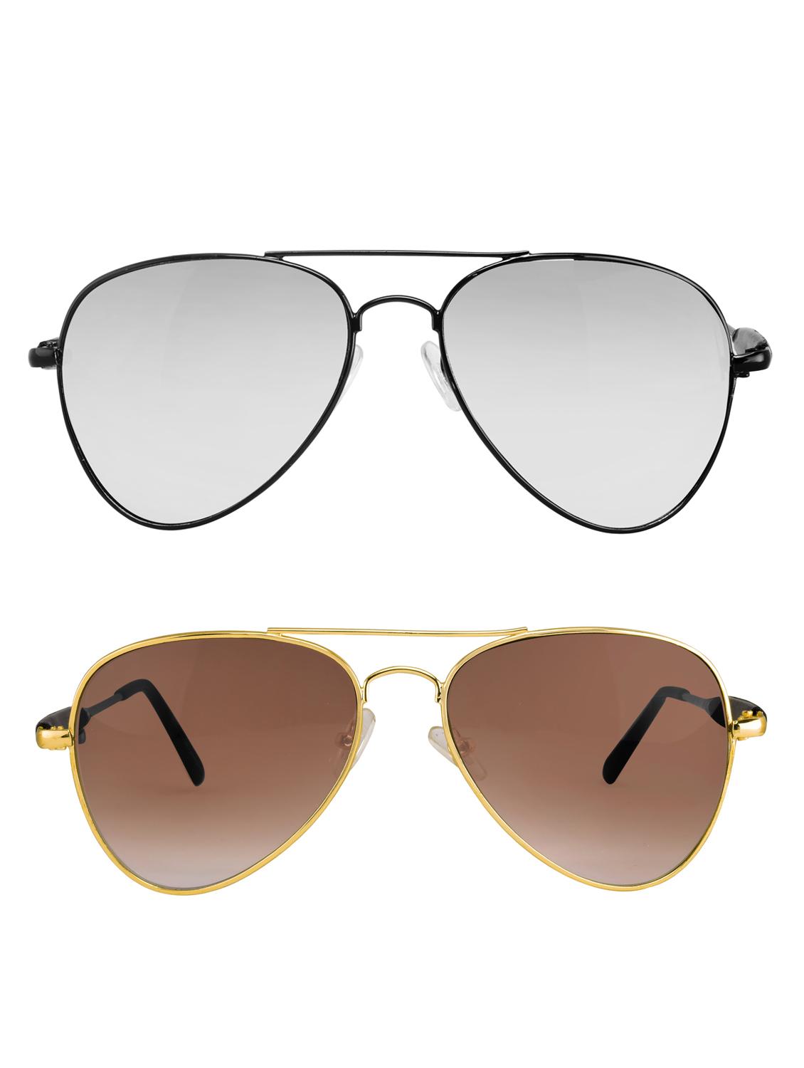 Amour-Propre Multicolor Aviator Sunglass For Unisex (AM_CMB_LP_1060) - 14907610 - Zoom Image - 1