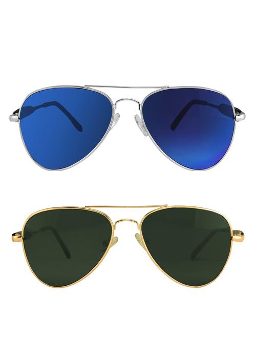 Amour-Propre Multicolor Aviator Sunglass For Unisex (AM_CMB_LP_1066) - 14907616 - Standard Image - 1