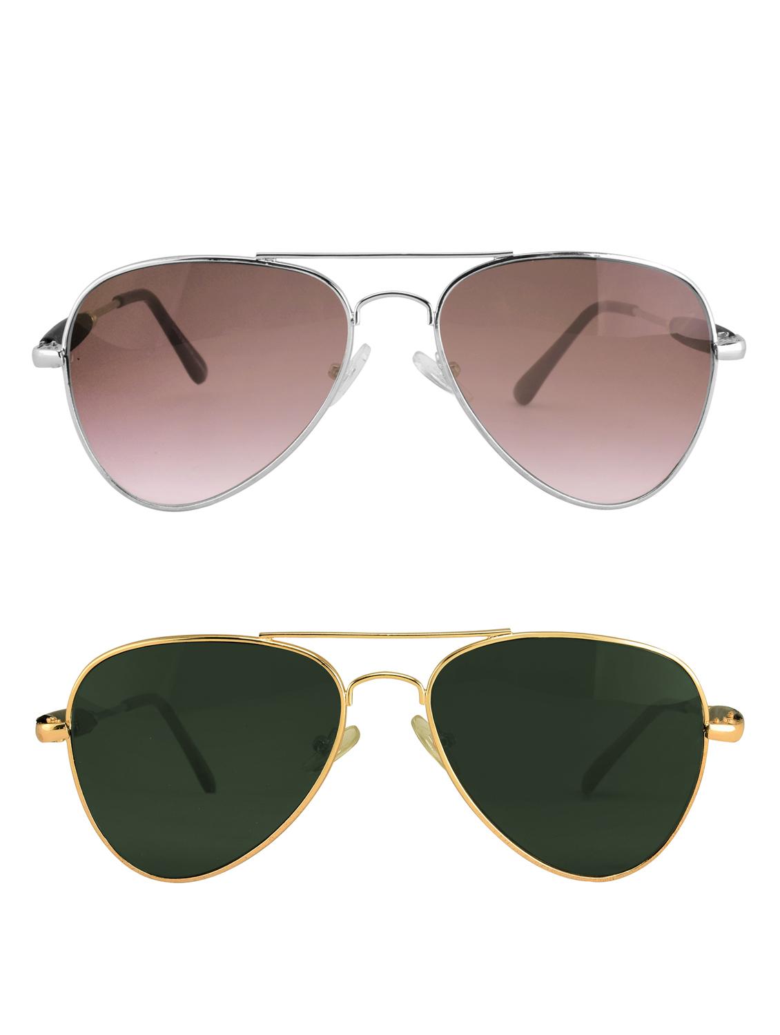 Amour-Propre Multicolor Aviator Sunglass For Unisex (AM_CMB_LP_1068) - 14907618 - Zoom Image - 1