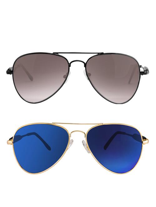 Amour-Propre Multicolor Aviator Sunglass For Unisex (AM_CMB_LP_1070) - 14907620 - Standard Image - 1