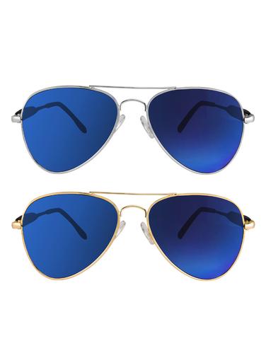 Amour-Propre Multicolor Aviator Sunglass For Unisex (AM_CMB_LP_1074) - 14907624 - Very Small Image - 1