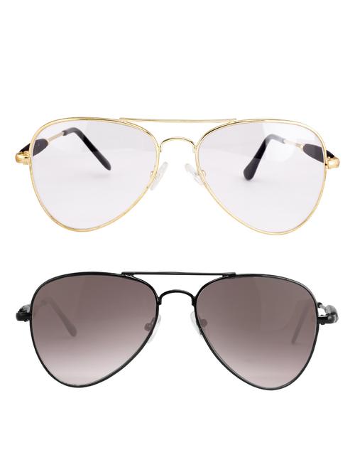 Amour-Propre Multicolor Aviator Sunglass (AM_CMB_LP_1079) - 14907629 - Standard Image - 1