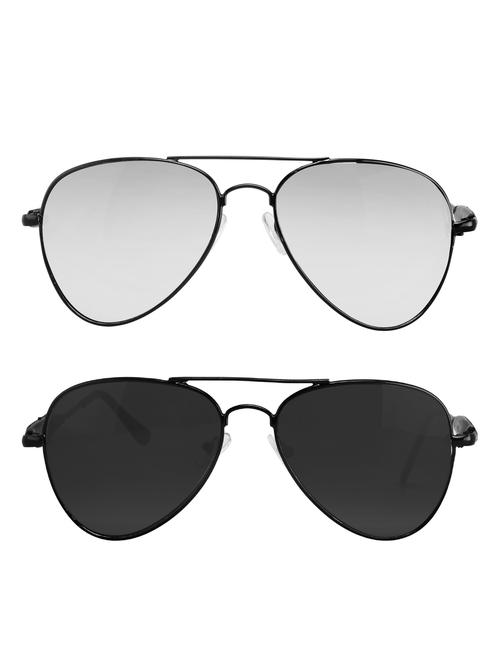 Amour-Propre Multicolor Aviator Sunglass (AM_CMB_LP_1086) - 14907636 - Standard Image - 1