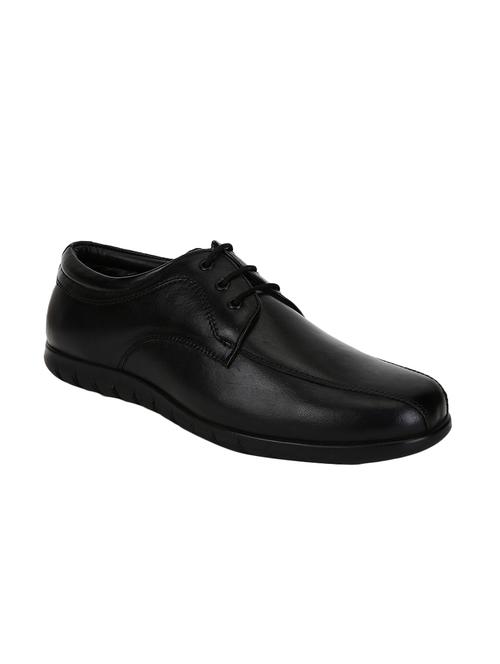 black Leather lace-up derby - 14907888 - Very Small Image - 1