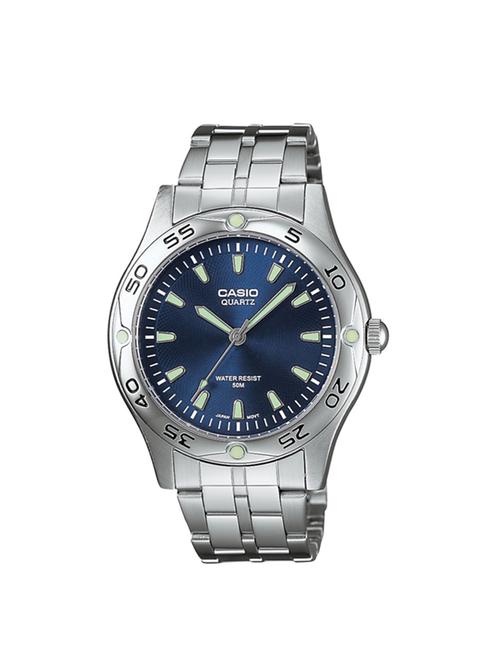 Casio Blue Dial Analog Watch For Men - A217 - 14908043 - Very Small Image - 1