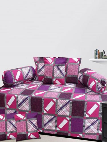 Set of 8 Cotton Diwan Set - 14908170 - Very Small Image - 1