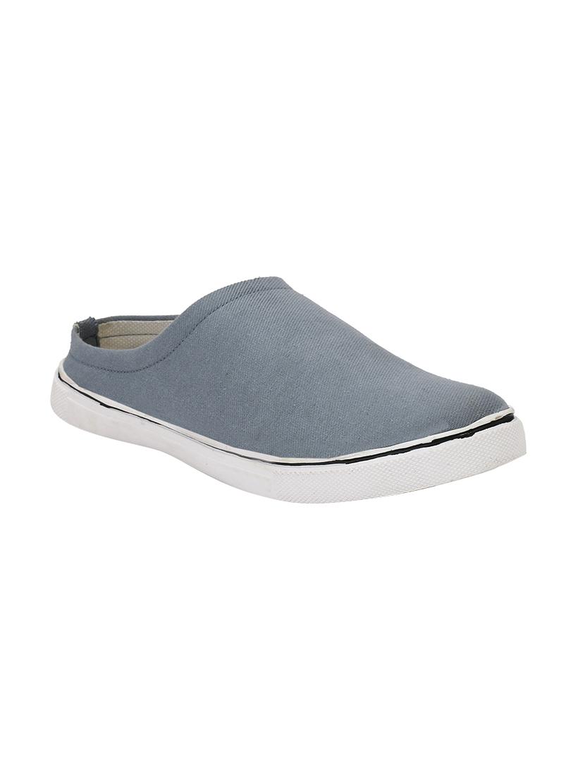 grey Canvas slip on mules - 14908784 - Zoom Image - 1