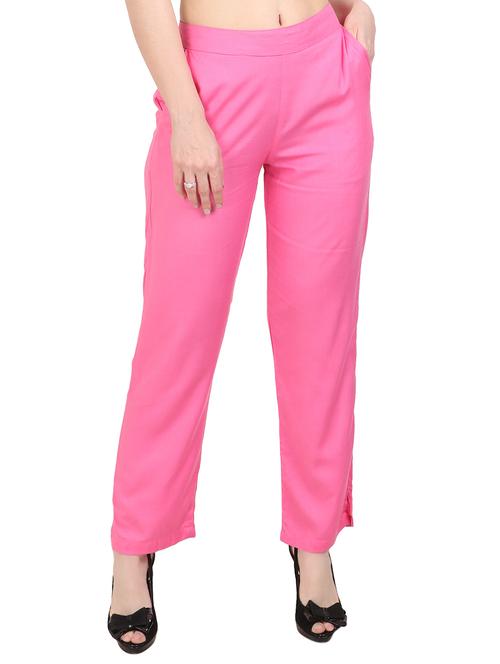 solid pink palazzo - 14908794 - Very Small Image - 1