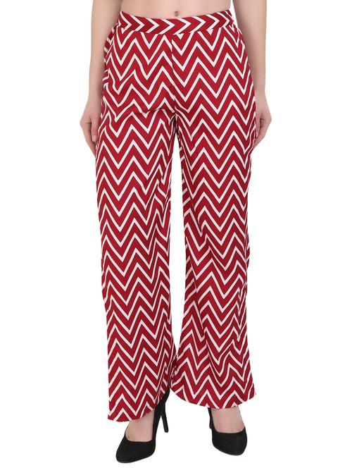 Red printed palazzo - 14908822 - Standard Image - 1